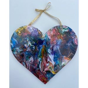 Heart Wall Decor: Heart of Gold— rainbow